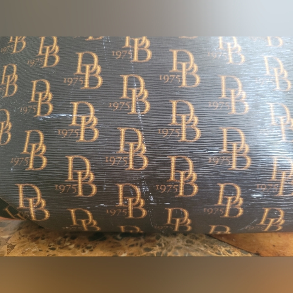 Dooney & Bourke Brown Monogram Shoulder Bag - Picture 10 of 13